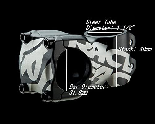 RaceFace Chester MTB Stem – 31.8mm X 50mm, +/-8°, Black, Aluminum (No Retail Package)
