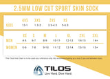Tilos 2.5mm Short Sport Skin Sock