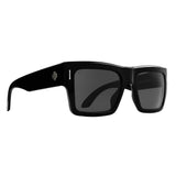 Spy Optic Bowery, Square Sunglasses, Color and Contrast Enhancing Lenses, Black - Gray Polarize Lenses