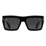Spy Optic Bowery, Square Sunglasses, Color and Contrast Enhancing Lenses, Black - Gray Polarize Lenses