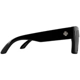 Spy Optic Bowery, Square Sunglasses, Color and Contrast Enhancing Lenses, Black - HAPPY Gray Polarize Lenses