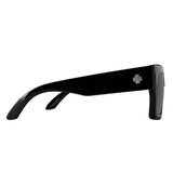 Spy Optic Bowery, Square Sunglasses, Color and Contrast Enhancing Lenses, Black - Gray Polarize Lenses